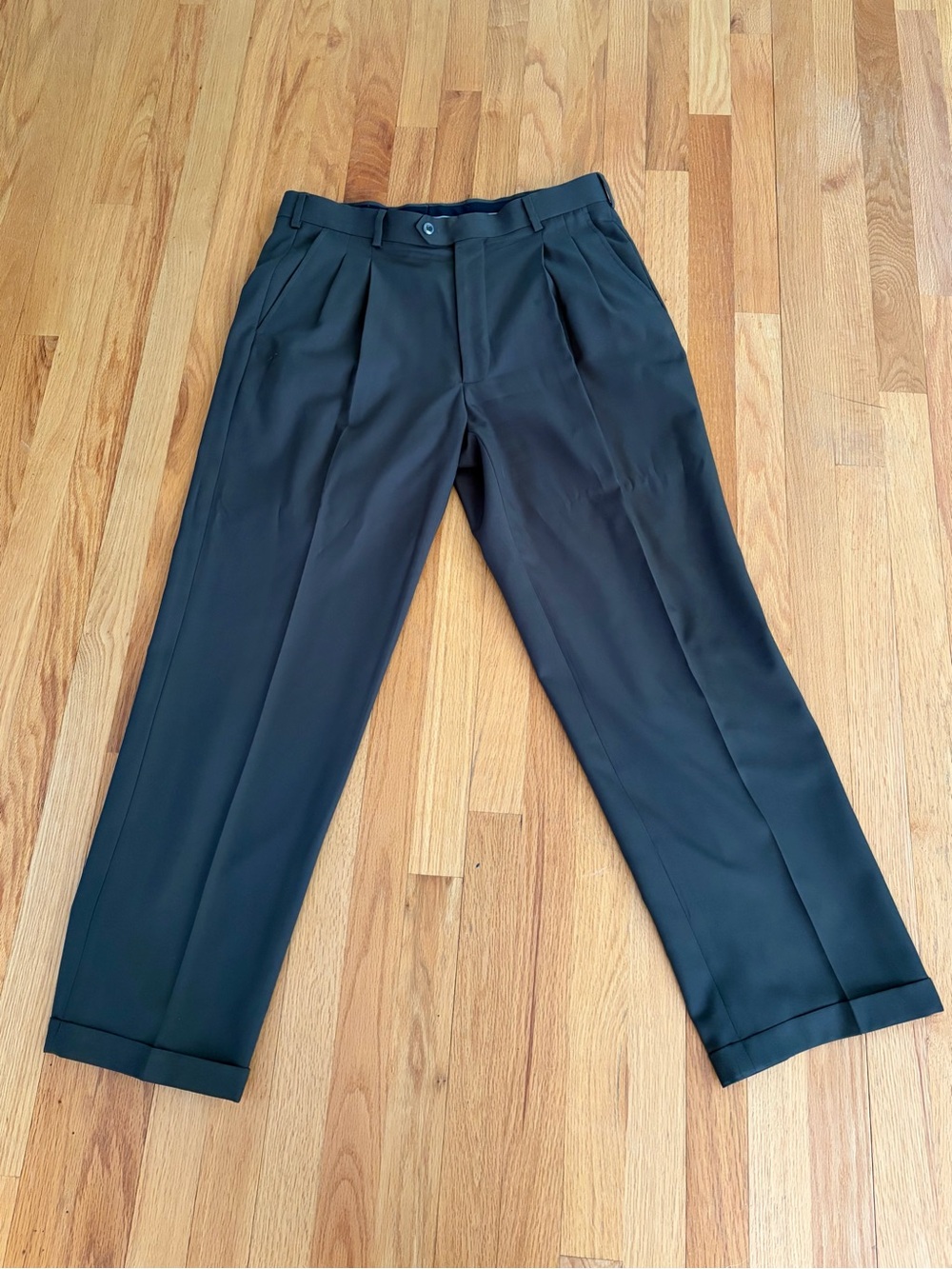 Geoffrey Beene Men's Classic Dark Green Dress Pants - size 36 by 30